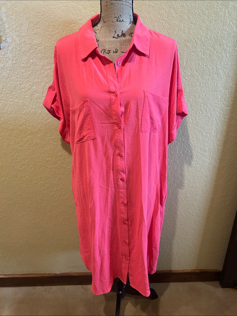 She + Sky flowy, coral, summer dress, XL, NWT | offer in description